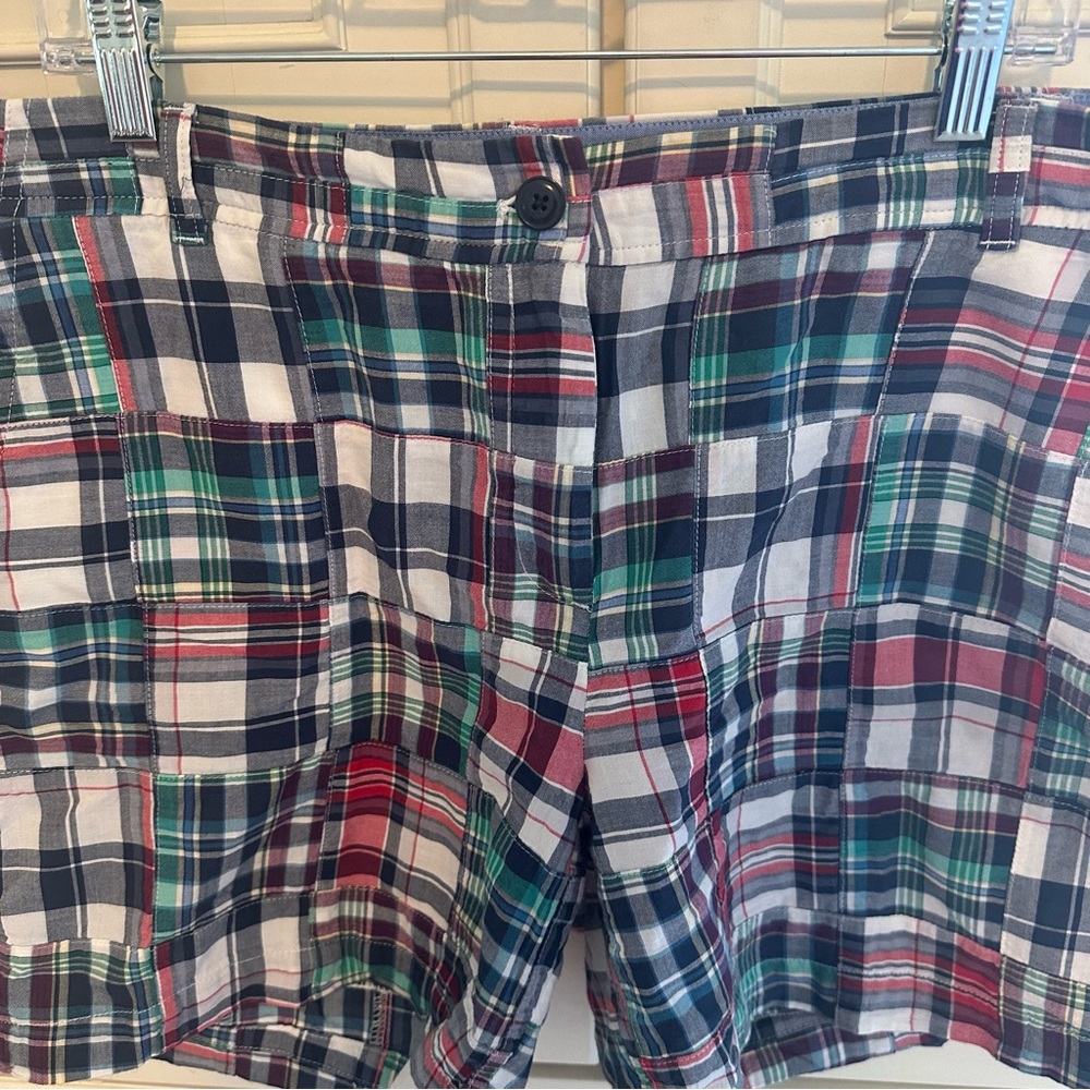 Talbots Madras Plaid Weekend Chino Shorts - Picture 3 of 12